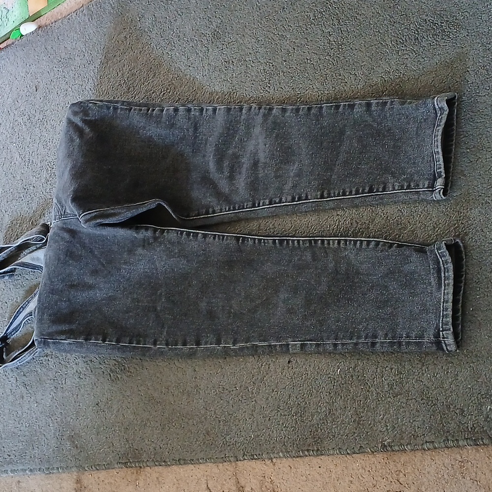 LEVI'S  Gray Denim Overalls Size SMALL - Picture 2 of 7